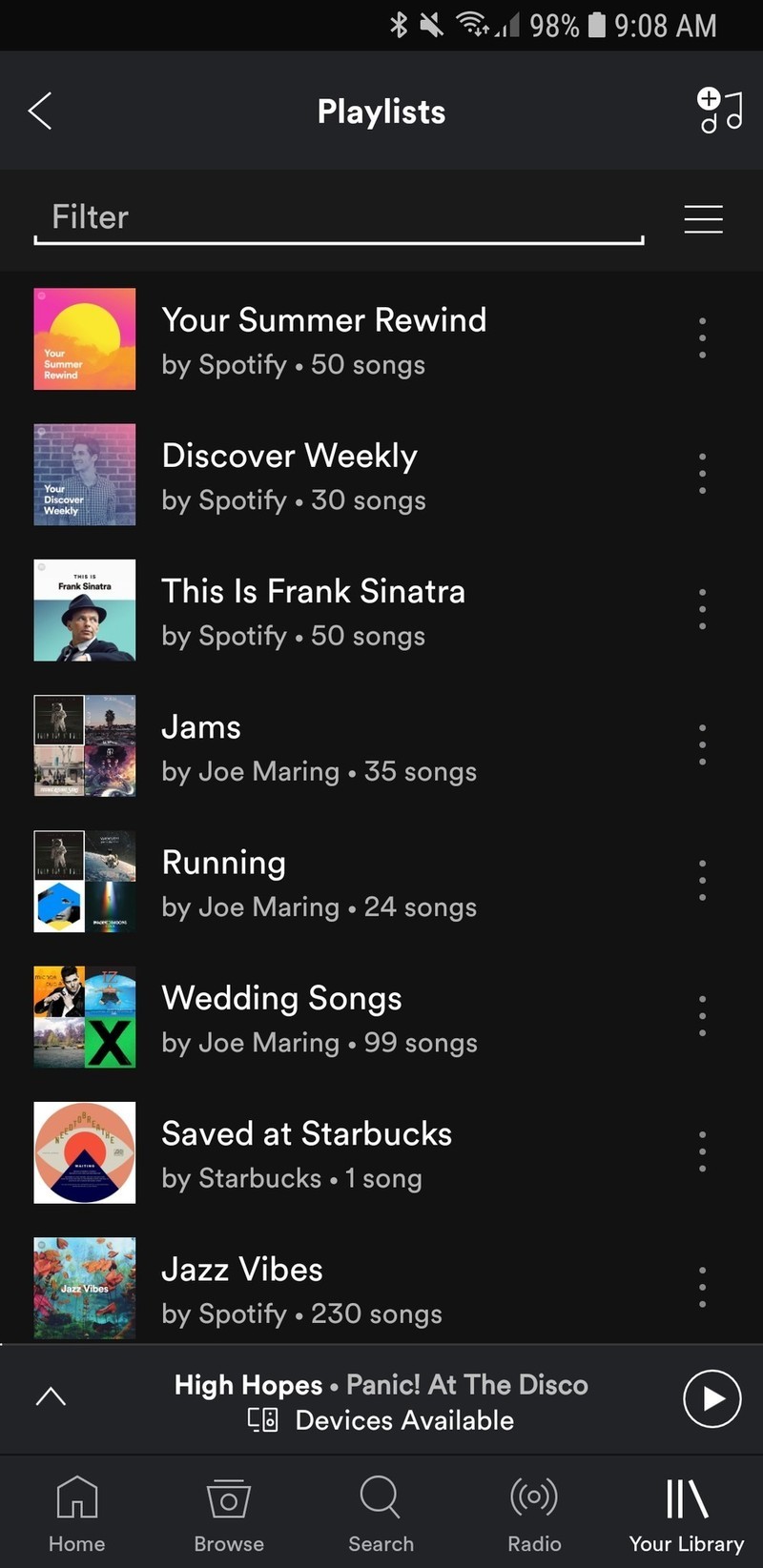 Does spotify use data